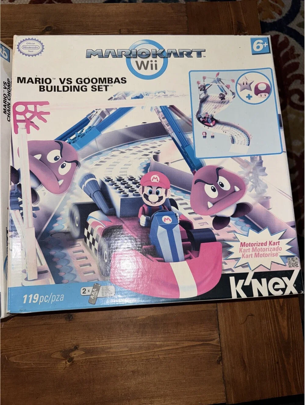Knex Nintendo Mariokart Wii Mario Building Set FOR PARTS - OPEN BOX - SEE IMAGES